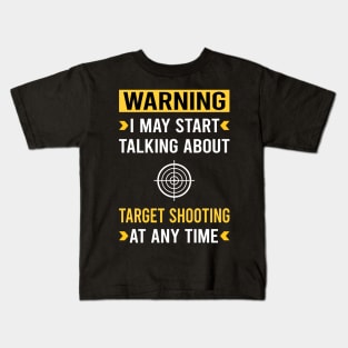 Warning Target Shooting Kids T-Shirt